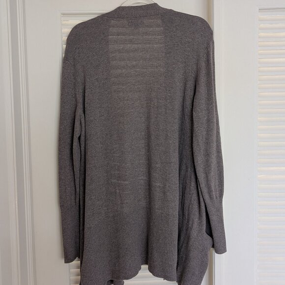 Sonoma Women's Open Front Cardigan w/Pockets in Heathered Mocha Size XL in EUC - Picture 3 of 8